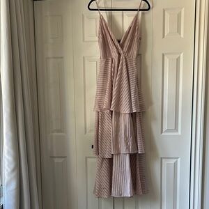 House of Harlow 1960 Blush Layered High-Low Dress